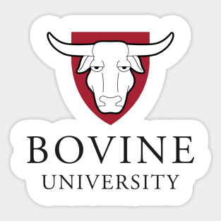 Bovine University Sticker